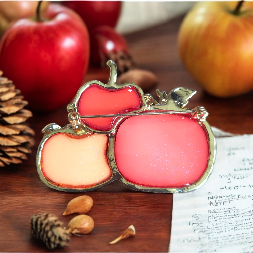 Pumpkin Trio Brooch - Picture 3 of 3